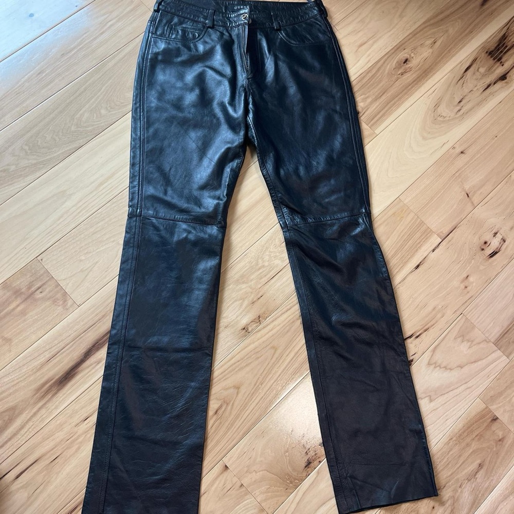 Guess Black Flare Wide Leg Jeans